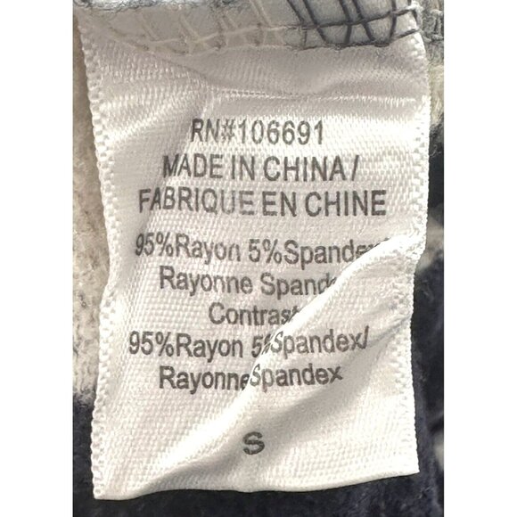 Young Fabulous & Broke Womens Tie Dye Joggers Sweatpants Navy White SIze Small - Picture 8 of 10